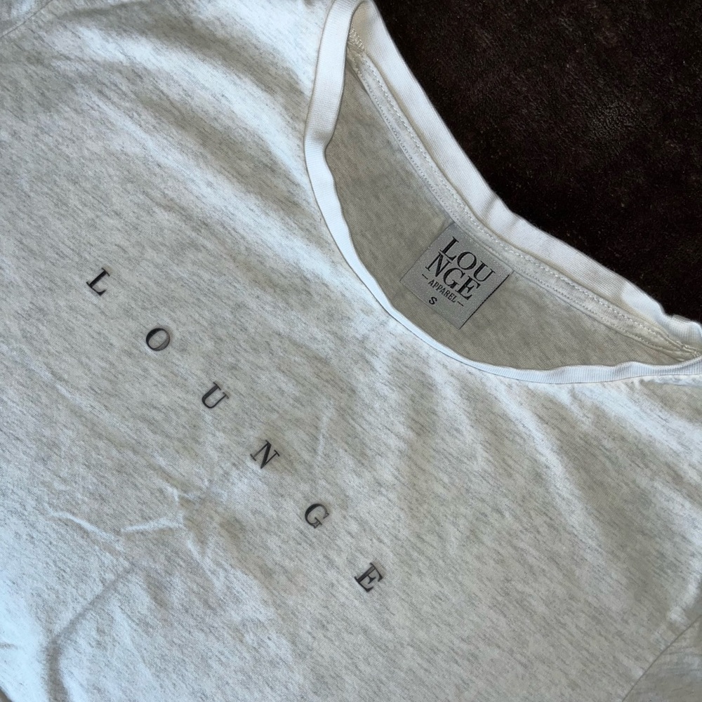 Lounge Gray Cropped Shirt